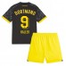 Günstige Borussia Dortmund Sebastien Haller #9 Babykleidung Auswärts Fussballtrikot Kinder 2023-24 Kurzarm (+ kurze hosen)